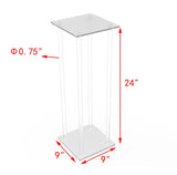 24 Pedestal Table Display Podium Glorifier Riser Stand Centerpiece Flower