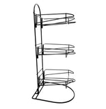 FixureDisplays Counter Hat Display with 3 Pockets for Displaying Upto 24 Hats