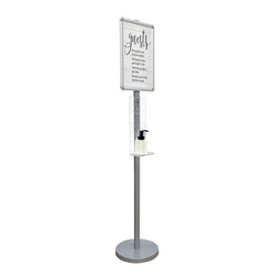 12X12X64" Poster Stand Signage Literature Display Rack 8.5x11" Graphic Snapframe 10050NEW