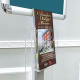 12X12X64" 8.5x11" Poster Stand Signage Literature Display Trifold BrochureHolder 10050+10056