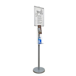 12X12X64" 8.5x11" Poster Stand Signage Literature Display Trifold BrochureHolder 10050+10056