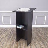 Black Wood Podium Church Pulpit School Lectern Conference Debate Stand23X12X44