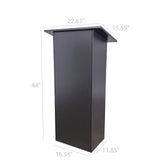 Black Wood Podium Church Pulpit School Lectern Conference Debate Stand23X12X44
