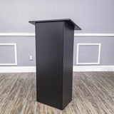 Black Wood Podium Church Pulpit School Lectern Conference Debate Stand23X12X44