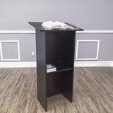 Black Wood Podium Church Pulpit School Lectern Conference Debate Stand23X12X44