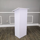 White Manufactured Wood Podium Church Pulpit School Lectern Conference Debate