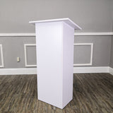White Manufactured Wood Podium Church Pulpit School Lectern Conference Debate