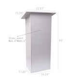 White Manufactured Wood Podium Church Pulpit School Lectern Conference Debate