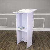 White Manufactured Wood Podium Church Pulpit School Lectern Conference Debate