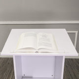White Manufactured Wood Podium Church Pulpit School Lectern Conference Debate