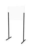 28X25X16 Sneeze Guard Plexiglass Clear Acrylic with Metal Frame Tabletop Floor 10054+10076