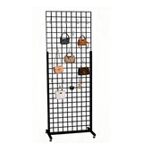 Metal Stand Gridwall Display Sturdy Metel Wire Merchandiser Rack Floor Stand (10054+15809)X1PK