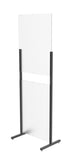 Acrlic Plexiglass Shield Sneeze Guard 24x36 Landscape Portrait Floor Stand 2x10064+10054