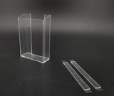 Clear Side Pocket Wall Mount Literature Holder Leaflet Brochure 2 Sided Tape 4W