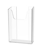 Clear Side Pocket Wall Mount Literature Holder Leaflet Brochure 2 Sided Tape 4W