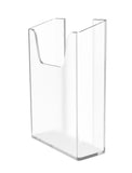 Clear Side Pocket Wall Mount Literature Holder Leaflet Brochure 2 Sided Tape 4W