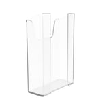 Clear Side Pocket Wall Mount Literature Holder Leaflet Brochure 2 Sided Tape 4W