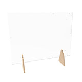 Acrlic Plexiglass Shield Sneeze Guard 24x36 Landscape Portrait Tabletop Ceiling 10064