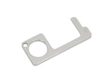 FixtureDisplays Hygienic Door Handle Door Opener, The Contactless Button Tool, Elevator Press Stick, Easy to Carry   Zero Touch Reusable Handle Tools Push Elevator Button Open Door Ship from Chicago 10068 Silver door opener
