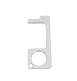 FixtureDisplays Hygienic Door Handle Door Opener, The Contactless Button Tool, Elevator Press Stick, Easy to Carry   Zero Touch Reusable Handle Tools Push Elevator Button Open Door Ship from Chicago 10068 Silver door opener