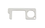 FixtureDisplays Hygienic Door Handle Door Opener, The Contactless Button Tool, Elevator Press Stick, Easy to Carry   Zero Touch Reusable Handle Tools Push Elevator Button Open Door Ship from Chicago 10068 Silver door opener