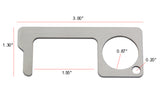 FixtureDisplays Hygienic Door Handle Door Opener, The Contactless Button Tool, Elevator Press Stick, Easy to Carry   Zero Touch Reusable Handle Tools Push Elevator Button Open Door Ship from Chicago 10068 SQUARE