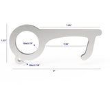 FixtureDisplays Hygienic Door Handle Door Opener, The Contactless Button Tool, Elevator Press Stick, Easy to Carry   Zero Touch Reusable Handle Tools Push Elevator Button Open Door Ship from Chicago 10068N