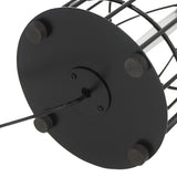 FixtureDisplays? Bird Cage with UV Light Disinfection Sanitizer Room Air Cleanser 7.3x7.3x13, Metal Wire Black 10069
