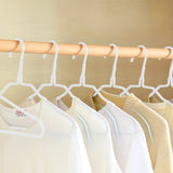 10 PK White Thin Metal Wire Clothes Hangers 16X8.5" Light Weight Hangers 100701-NEW