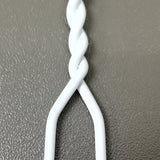10 PK White Thin Metal Wire Clothes Hangers 16X8.5" Light Weight Hangers 100701-NEW