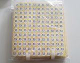 XS Adhesive Sticker Clothes Label 1 SHEET of 132 Stickers 100708