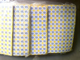 XS Adhesive Sticker Clothes Label 1 SHEET of 132 Stickers 100708