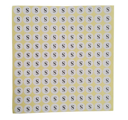 S Adhesive Sticker Clothes Label 1 SHEET of 132 Stickers 100709