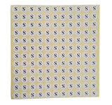 S Adhesive Sticker Clothes Label 1 SHEET of 132 Stickers 100709