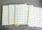 XL Adhesive Sticker Clothes Label 1 SHEET of 132 Stickers 100712