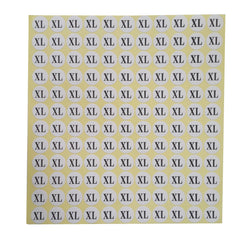 XL Adhesive Sticker Clothes Label 1 SHEET of 132 Stickers 100712