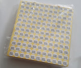XXL Adhesive Sticker Clothes Label 1 SHEET of 132 Stickers 100713