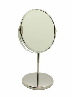 Double Sided Makeup Cosmetic Eyewear Store Desktop Stand Portable 7 inch  Mirror100715
