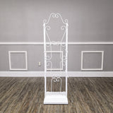 16X16X58" White Double-Sided 12 Hook 60 Hanging Spots Display Stand Clothing 100717-Small