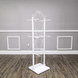 16X16X58" White Double-Sided 12 Hook 60 Hanging Spots Display Stand Clothing 100717-Small