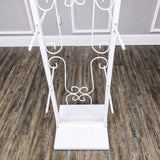 16X16X58" White Double-Sided 12 Hook 60 Hanging Spots Display Stand Clothing 100717-Small