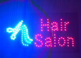 HAIR SALON LED Billboard Black frame Black frame: 18.9W x 9.8H   100720
