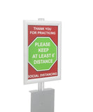 12 Sheets Social Distancing Sign Sticker Keep At Least 6' Distance floor sign