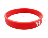 Red Silicone Wristband Bracelet WWJD Christian Gift Bracelet What Would Jesus Do