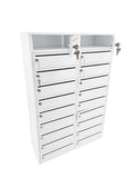 20-Slot 10.8�� Wide Door Large 10 Wide Slot Cellphone Locker Station Storage Cabinet 23.3 Wide X 9.1 Deep X 35 Tall Mail Slot Group Box 10078