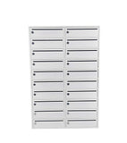 20-Slot 10.8�� Wide Door Large 10 Wide Slot Cellphone Locker Station Storage Cabinet 23.3 Wide X 9.1 Deep X 35 Tall Mail Slot Group Box 10078