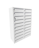 20-Slot 10.8¡° Wide Door Large 10 Wide Slot Cellphone Locker Station Storage Cabinet 23.3 Wide X 9.1 Deep X 35 Tall Mail Slot Group Box 10078