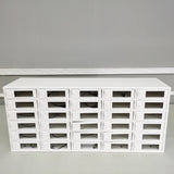 30-Slot Cellphone Storage Charging Station Lockers See Thru 35X15X9" Takes Locks 10079-CLASP-CHARGER