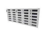 30 Slot Cell Phone Storage Station Lockers Clear Window Classroom Police Visitor 10079