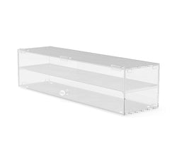 Fixture Display Acrylic box case for displaying items such as candy, food, mini baseball bats, and flutes 100801